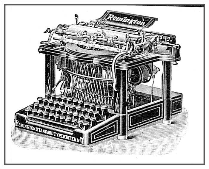 George Edalji Case letterwriting ornament typewriter